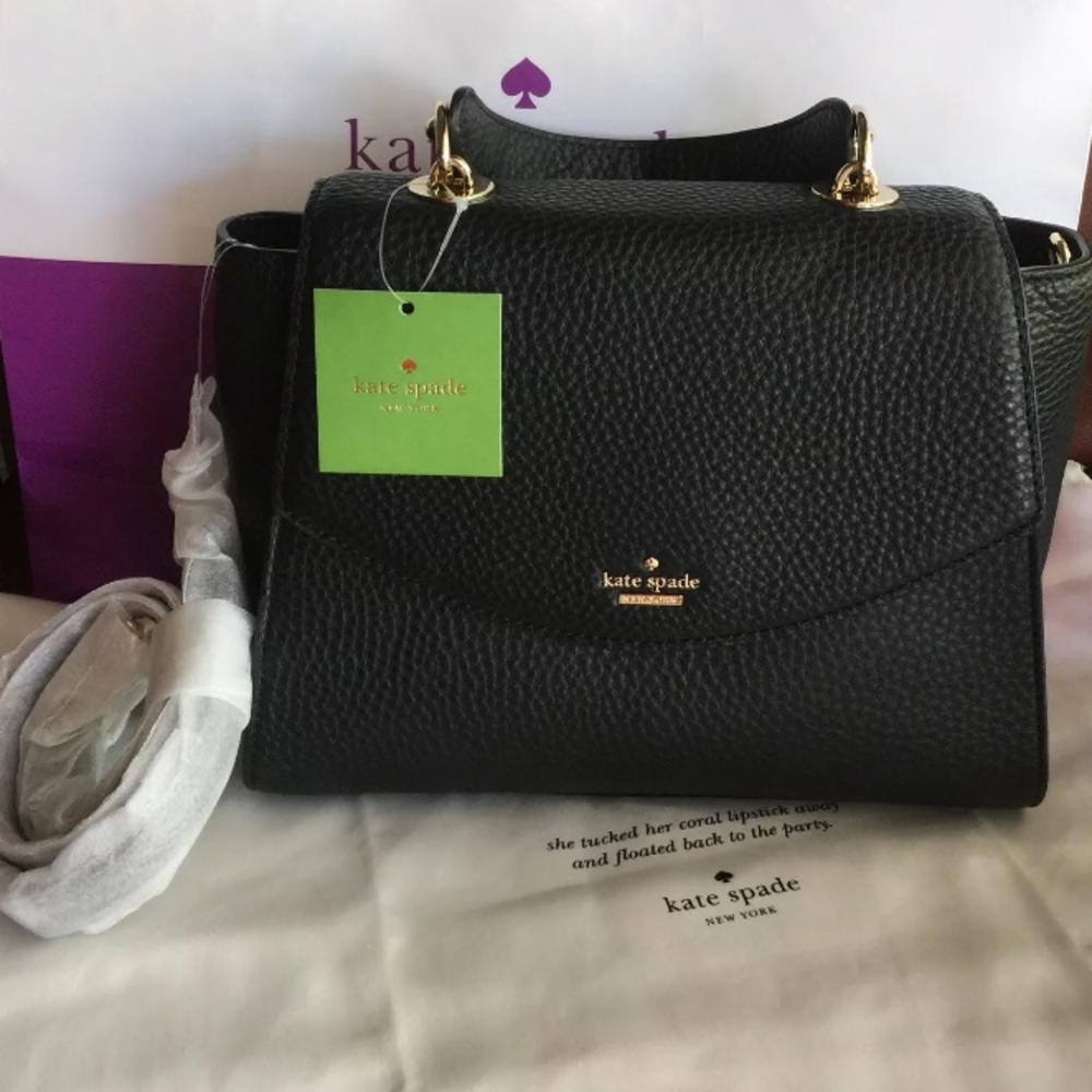 Kate spade Kim Murray street black leather satchel - Picture 2 of 8